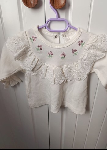 Beyaz Uzun Kollu Bebek Kıyafet Takımı - Görsel 4