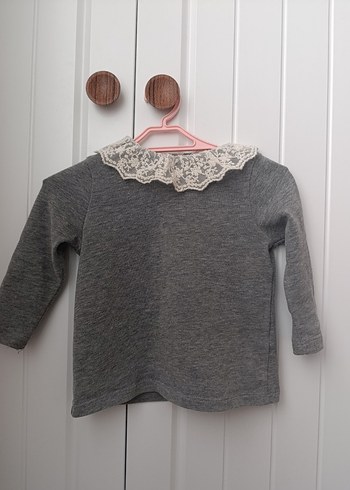 Dantel Detaylı uyku Kız bebek bluz kazak - Görsel 2