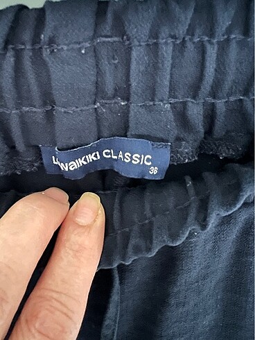 36 Beden Lacivert havuç pantolon