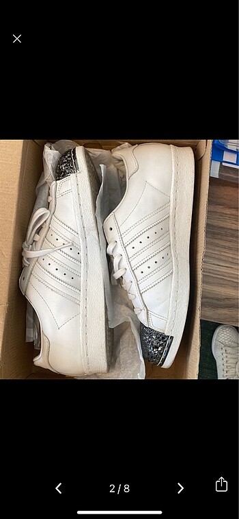 37 Beden beyaz Renk Adidas superstar