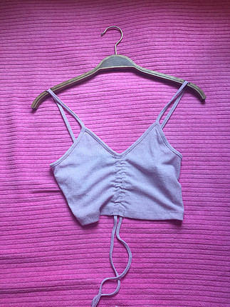 Bershka Lila crop top