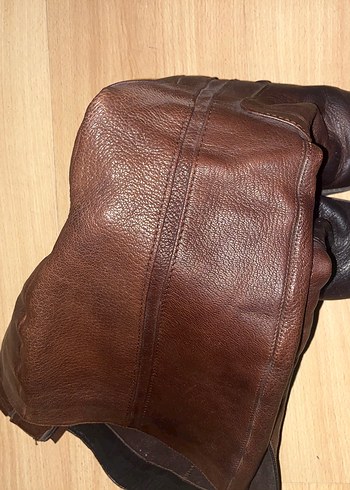 Kahverengi Deri Tokalı Dizüstü Kadın Çizme - Görsel 5