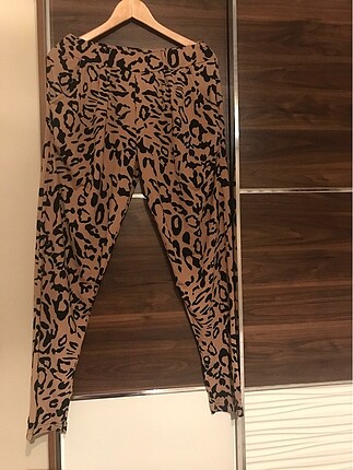 Şımart Collection Leopar desenli salaş pantolon