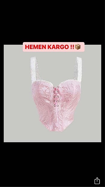 Pembe Shein Korse