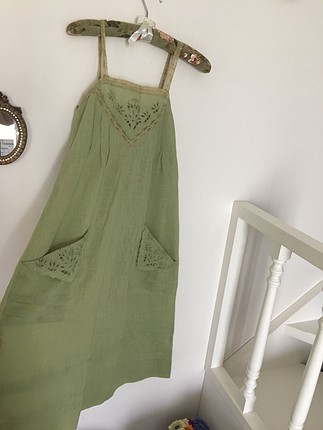 Vintage Love Keten Elbise