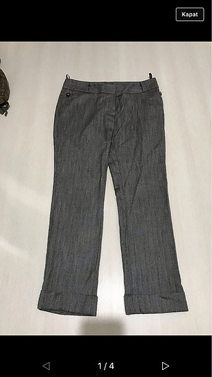 40 Beden gri Renk Koton 40 beden pantalon