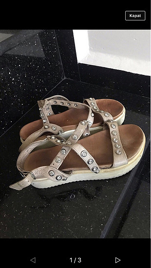 35 Numara sandalet tas detayli cok Rahat ortapedik 35-36 no 
