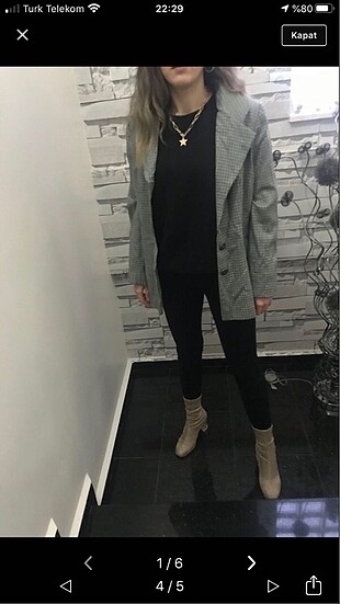 Vintage Zara model ceket kusursuz çok sık 40-42 uyumlu