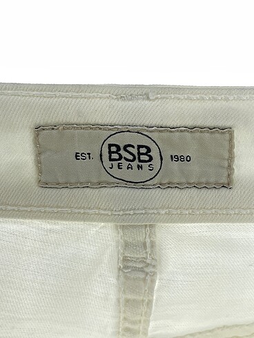 29 Beden beyaz Renk BSB Jean / Kot %70 İndirimli.
