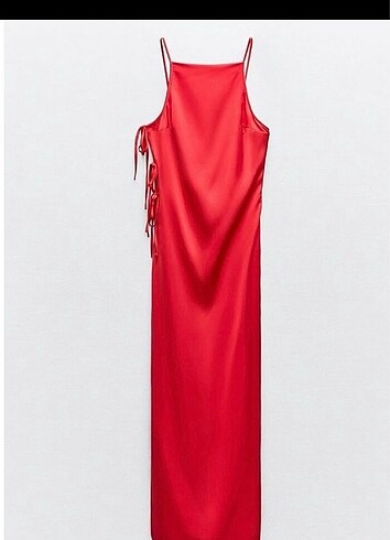 xs Beden zara saten elbise