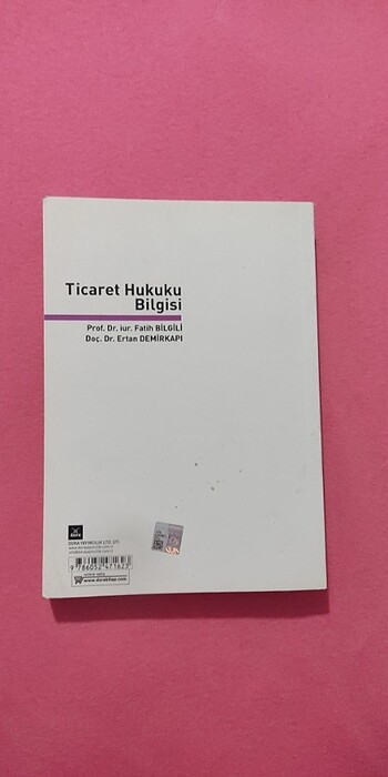  Beden Renk Ticaret hukuku bilgisi ertan demirkapı fatih bilgili kitap