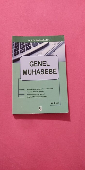 Genel muhasebe İbrahim lazol kitabı