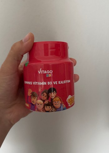 Vitago Kids Vitamin D3 ve Kalsiyum Gummies