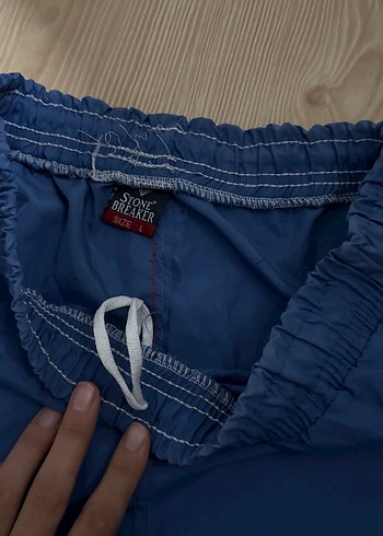 Erkek Mavi Mini Şort Yüzücü - Görsel 3