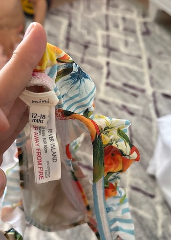 Kızlar için Çok Renkli Fırfırlı Crop Top - Görsel 2