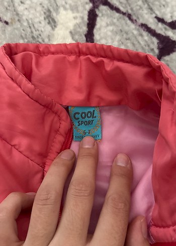 Kız Çocuk Pembe Fermuarlı Yelek - Görsel 2
