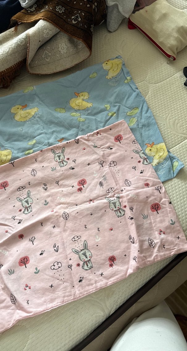 Çocuklar için Baskılı Pastel Renkli yastık kılıf - Görsel 2