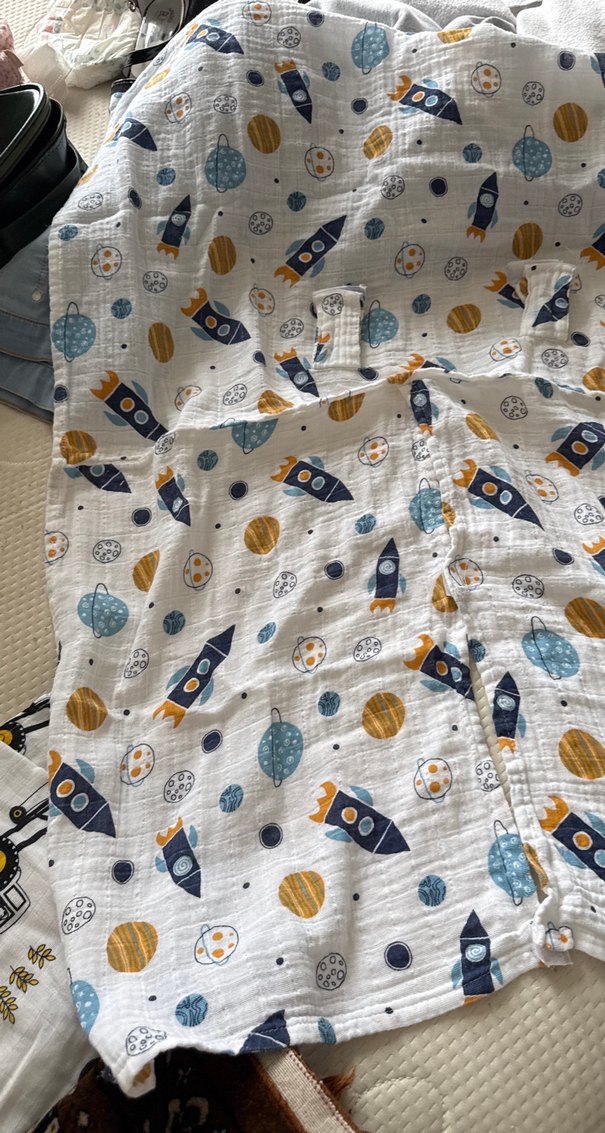 Çocuklar için Uzay Temalı Baskılı Puset örtüsü - Görsel 2