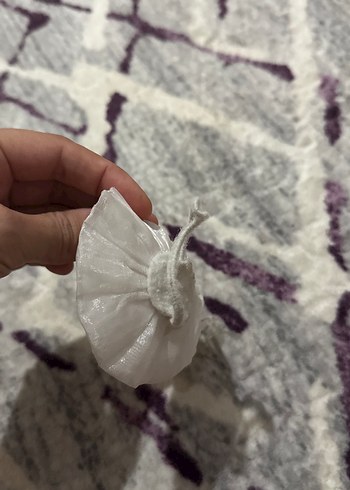 Beyaz Makyaj Süngeri Çiçek Desenli - Görsel 2