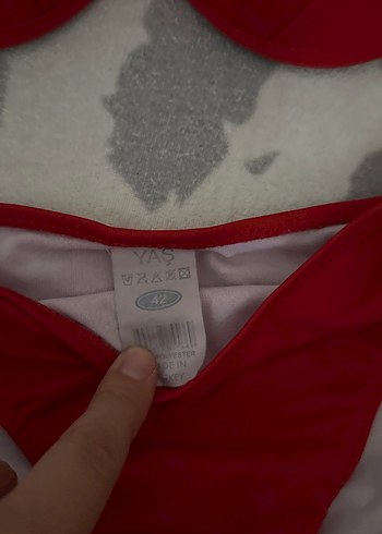 Kırmızı İnce Askılı Kadın Bikini - Görsel 2