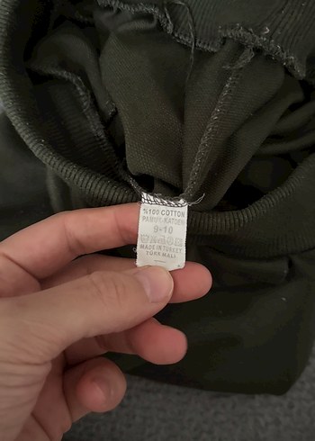 Düğmeli Kahverengi Nakışlı Erkek Eşofman Altı - Görsel 2