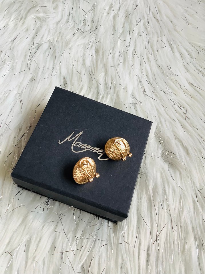 VİNTAGE İNCİLİ KÜPE - Görsel 4