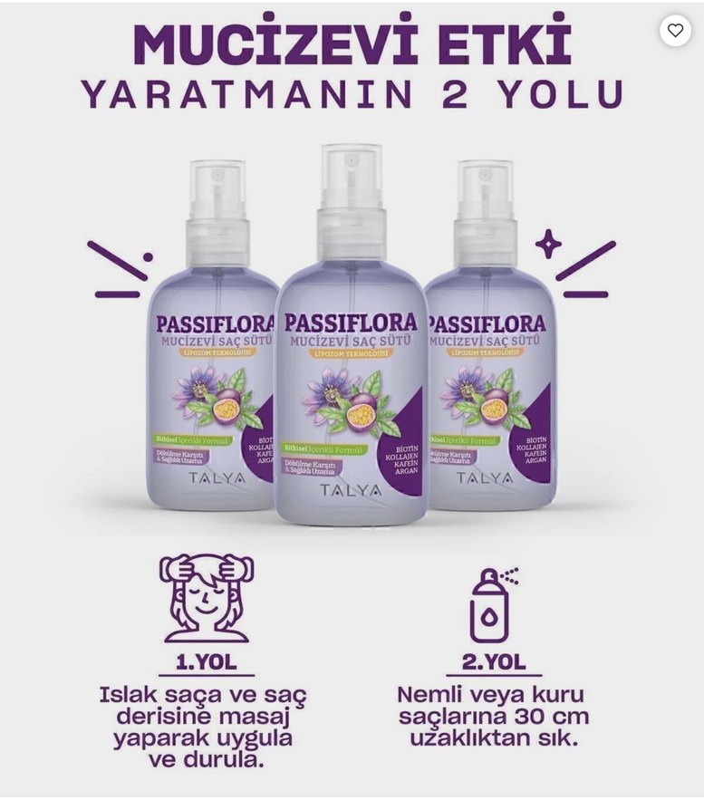 TALYA PASSİFLORA  MUCİZE SAÇ SÜTÜ - Görsel 5