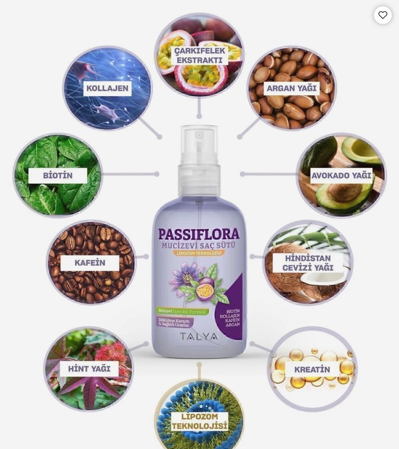 TALYA PASSİFLORA  MUCİZE SAÇ SÜTÜ - Görsel 3