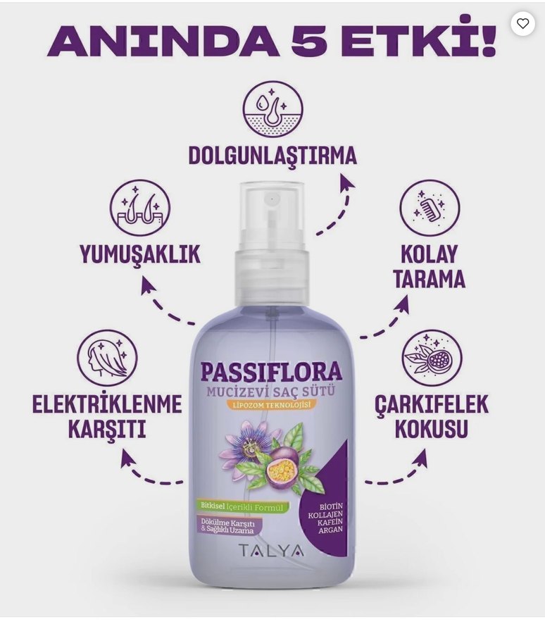 TALYA PASSİFLORA  MUCİZE SAÇ SÜTÜ - Görsel 2