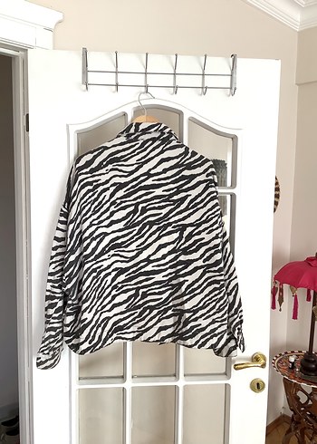 s Beden gri Renk ŞIK ZEBRA KOT CEKET