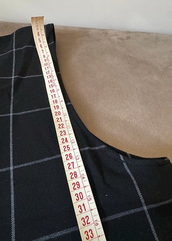 Mango Düğmeli Siyah Kareli jile elbise -etiketli medium - Görsel 8