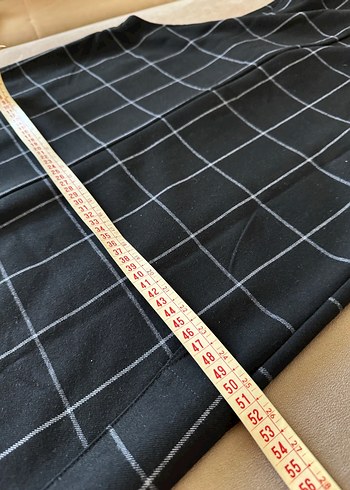 Mango Düğmeli Siyah Kareli jile elbise -etiketli medium - Görsel 6