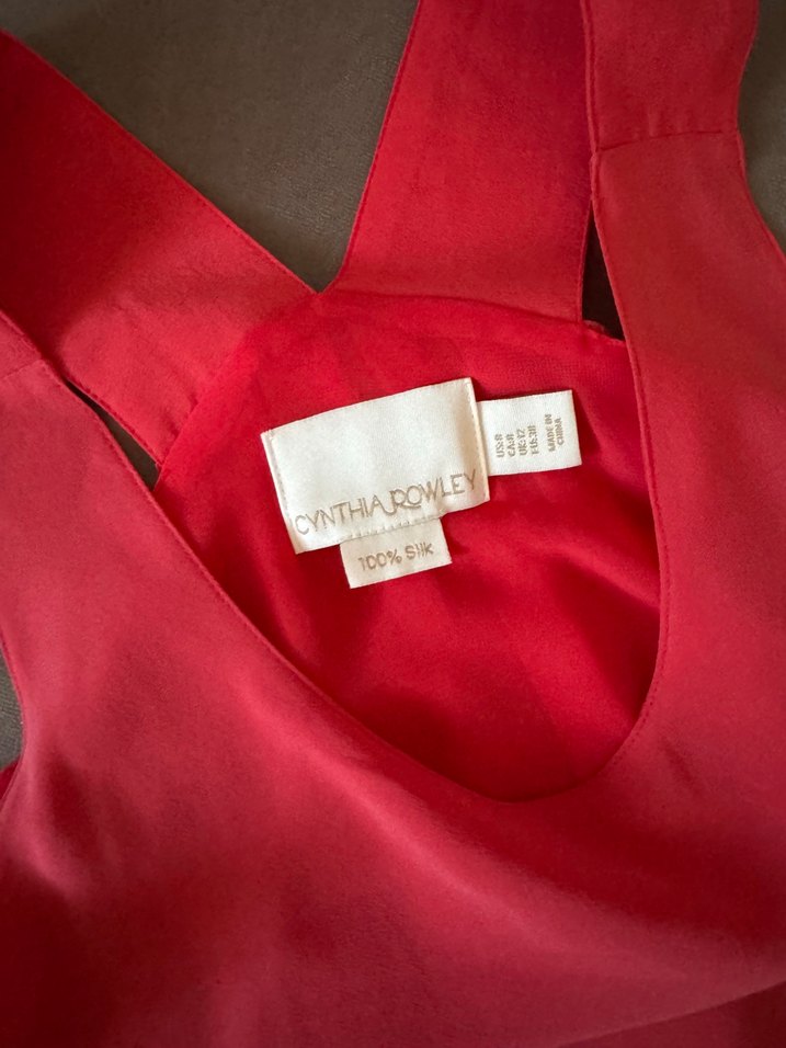 Cynthia Rowley 100% ipek elbise -38 - Görsel 3