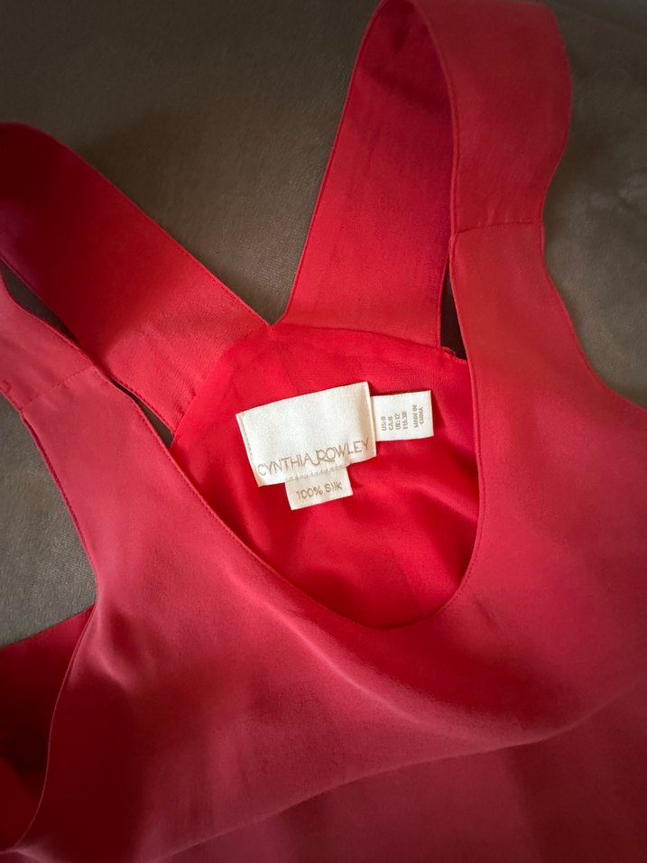 Cynthia Rowley 100% ipek elbise -38 - Görsel 2