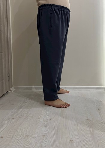 Özel dikim Gri mavi Erkek şalvar - Görsel 2