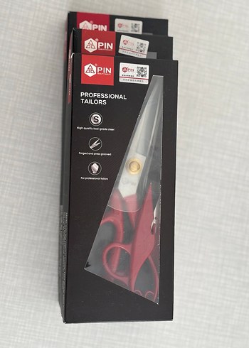 Kırmızı pin marka terzi makası - Görsel 5