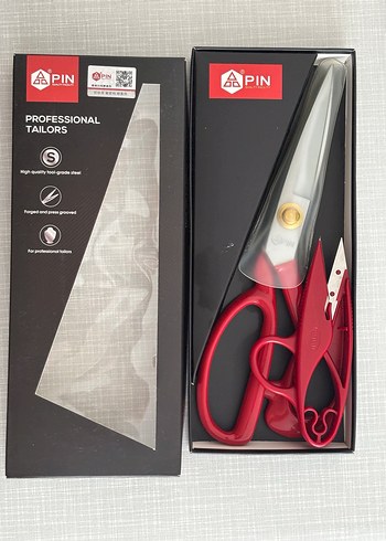 Kırmızı pin marka terzi makası - Görsel 3