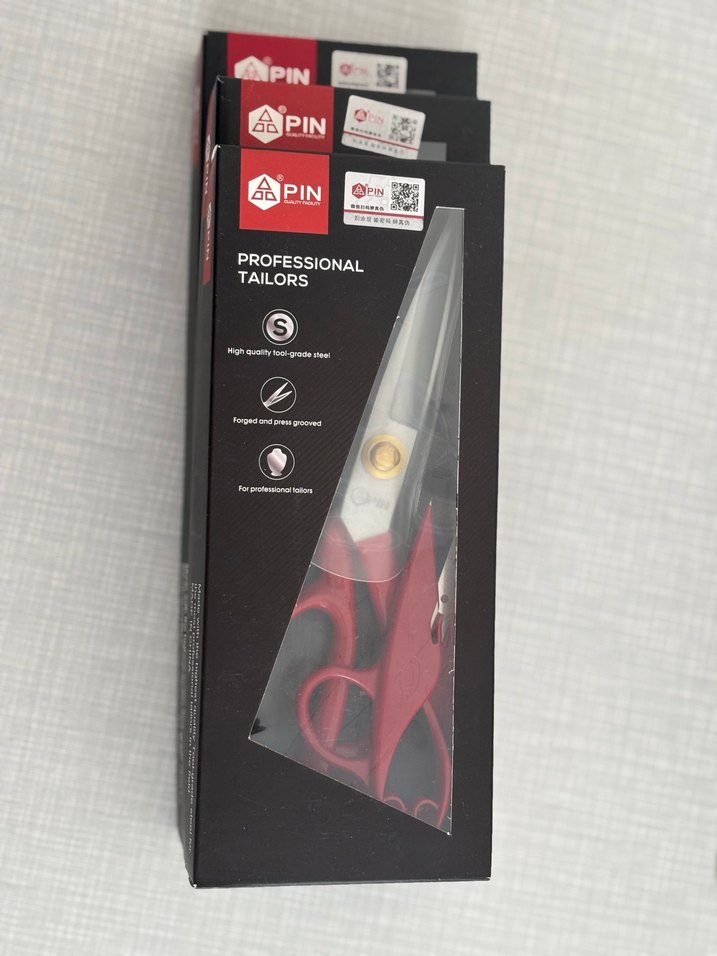 Kırmızı pin marka terzi makası - Görsel 5