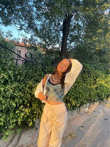 xs Beden yeşil Renk dantelli crop