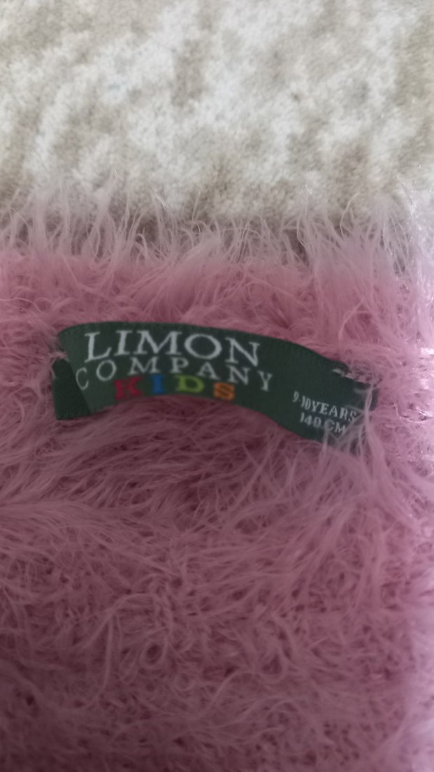 Renkli Nakışlı Pembe Kısa Kürklü Kazak - Görsel 2