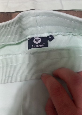 Kızlar için pastel yeşil kısa kollu eşofman takımı - Görsel 2