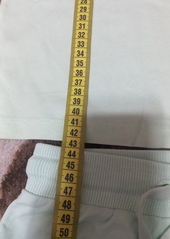 Kızlar için pastel yeşil kısa kollu eşofman takımı - Görsel 5