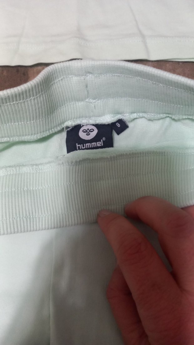 Kızlar için pastel yeşil kısa kollu eşofman takımı - Görsel 2