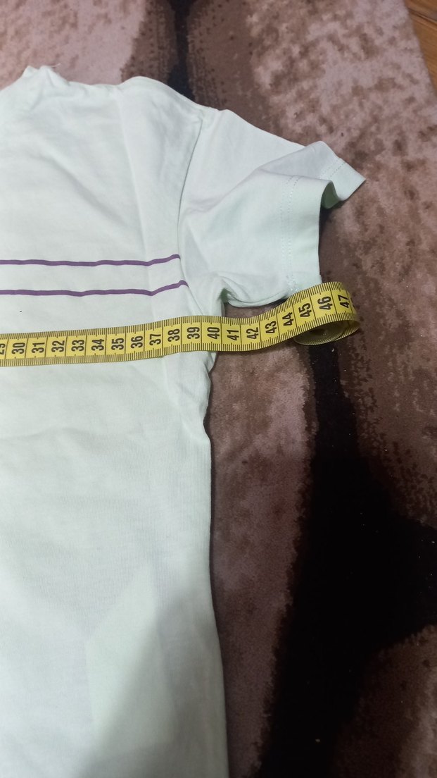 Kızlar için pastel yeşil kısa kollu eşofman takımı - Görsel 4