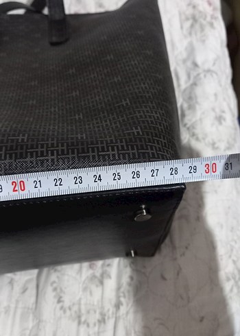 Siyah Deri Tokalı Kadın Çanta - Görsel 8