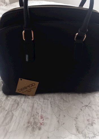 DERIMOD Siyah Deri Kadın Çanta - Görsel 2