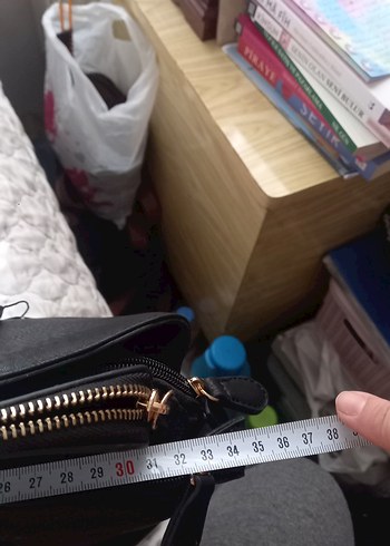 DERIMOD Siyah Deri Kadın Çanta - Görsel 7