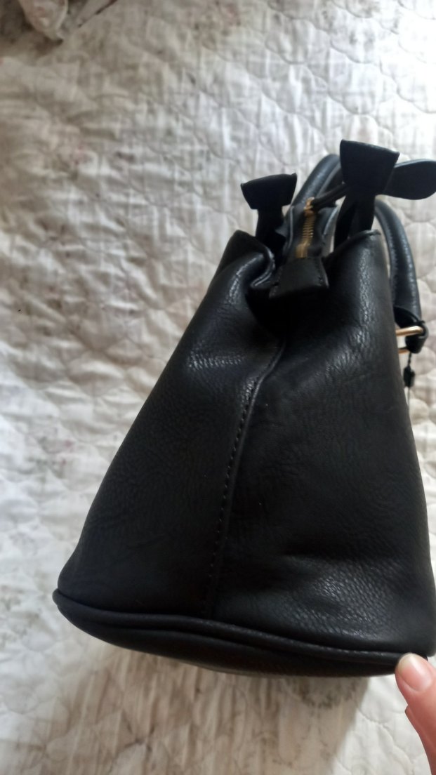 DERIMOD Siyah Deri Kadın Çanta - Görsel 4