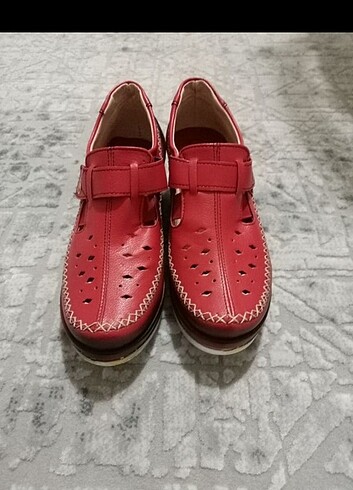 37 Beden Kırmızı Ortepedik ayakkabı
