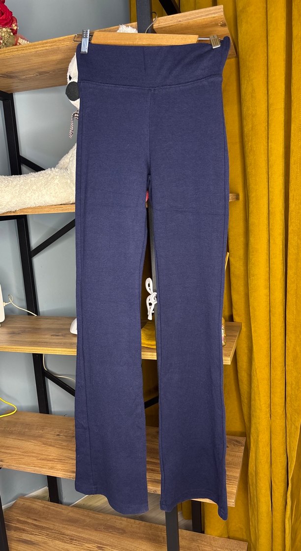 Lacivert İspanyol paça Pantolon - Görsel 2